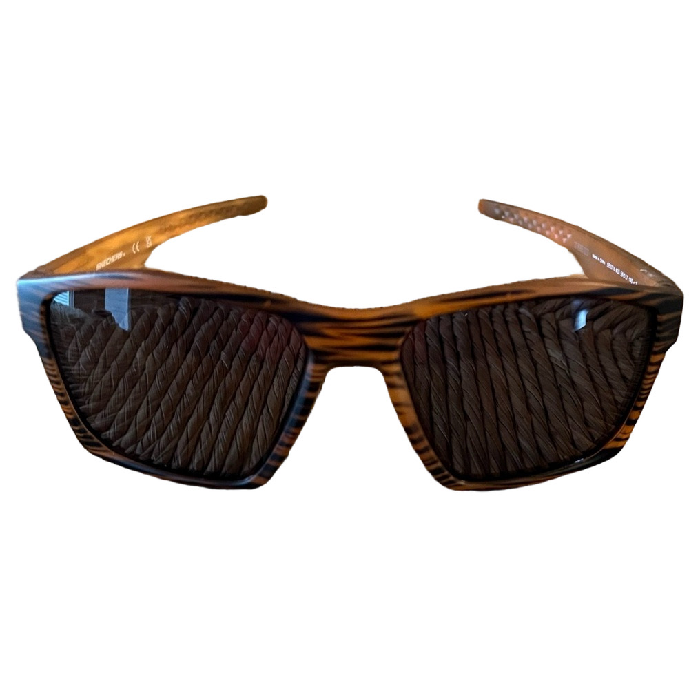 Sketchers Rectangle Sunglasses with UVA/UVB Protection Brown Frame
